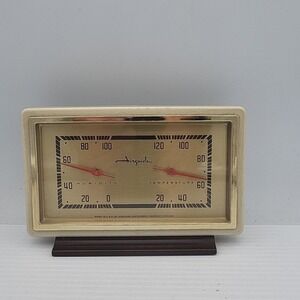 Vintage Airguide Barometer Temperature Humidity Weather Station USA MCM